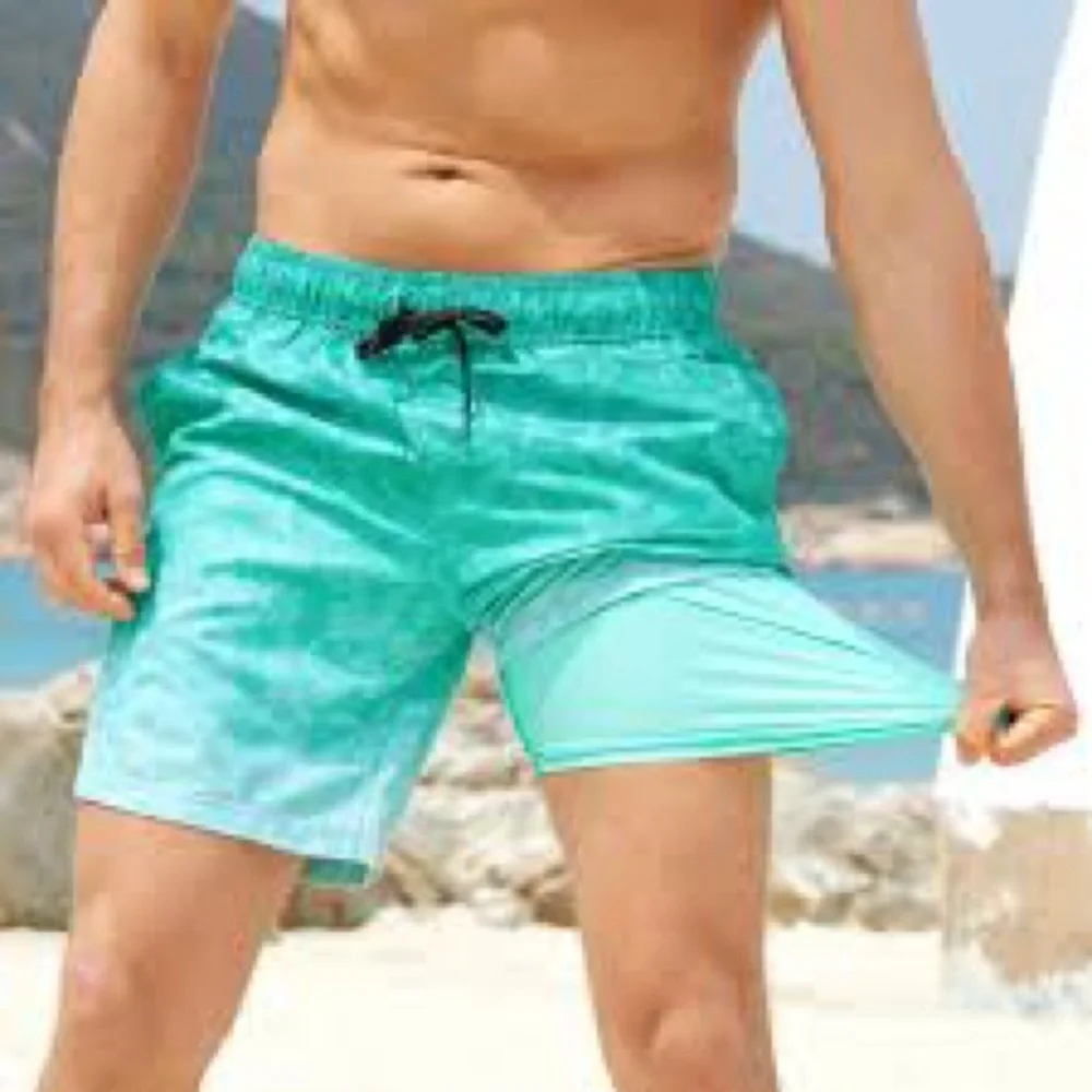 Cozople Mens Swimming Trunks with Compression Liner Swim Shorts 8 inch.  Size XL